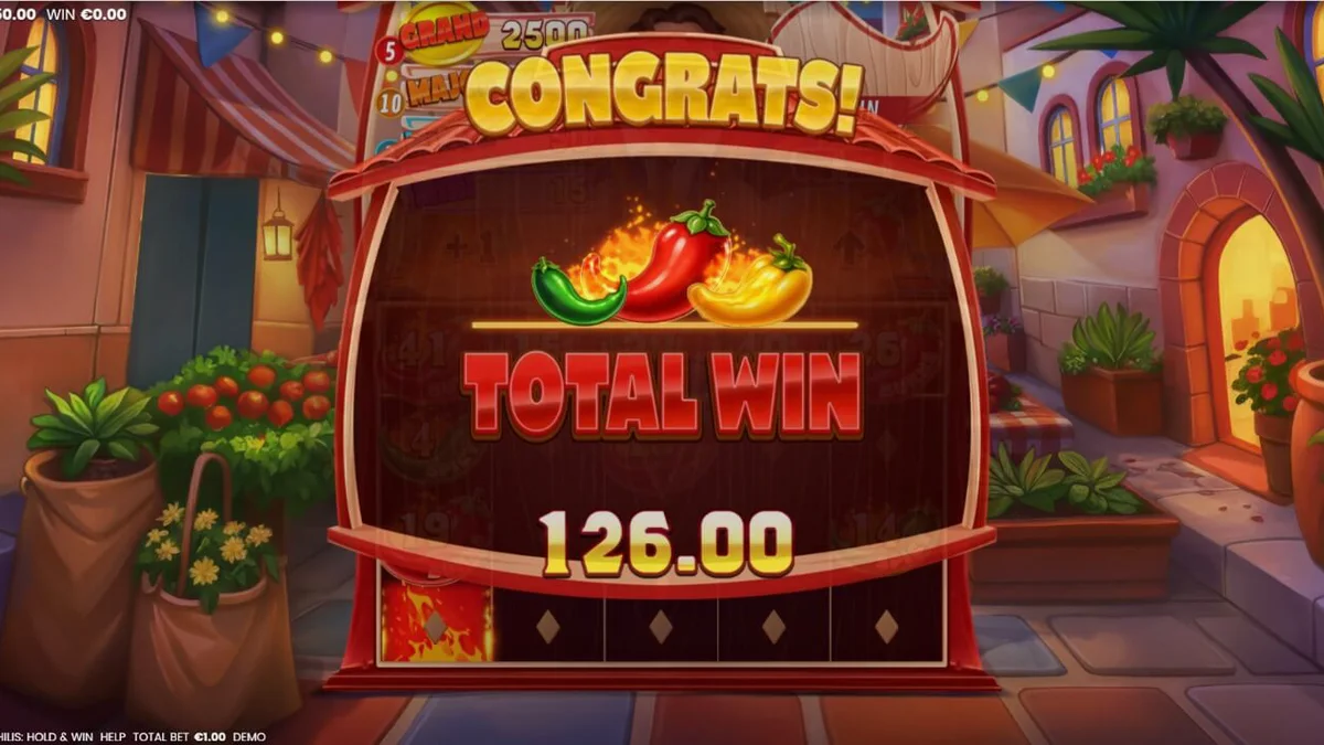 Tampilan visual slot 3 Blazing Chilis dengan tema fiesta Meksiko yang ceria